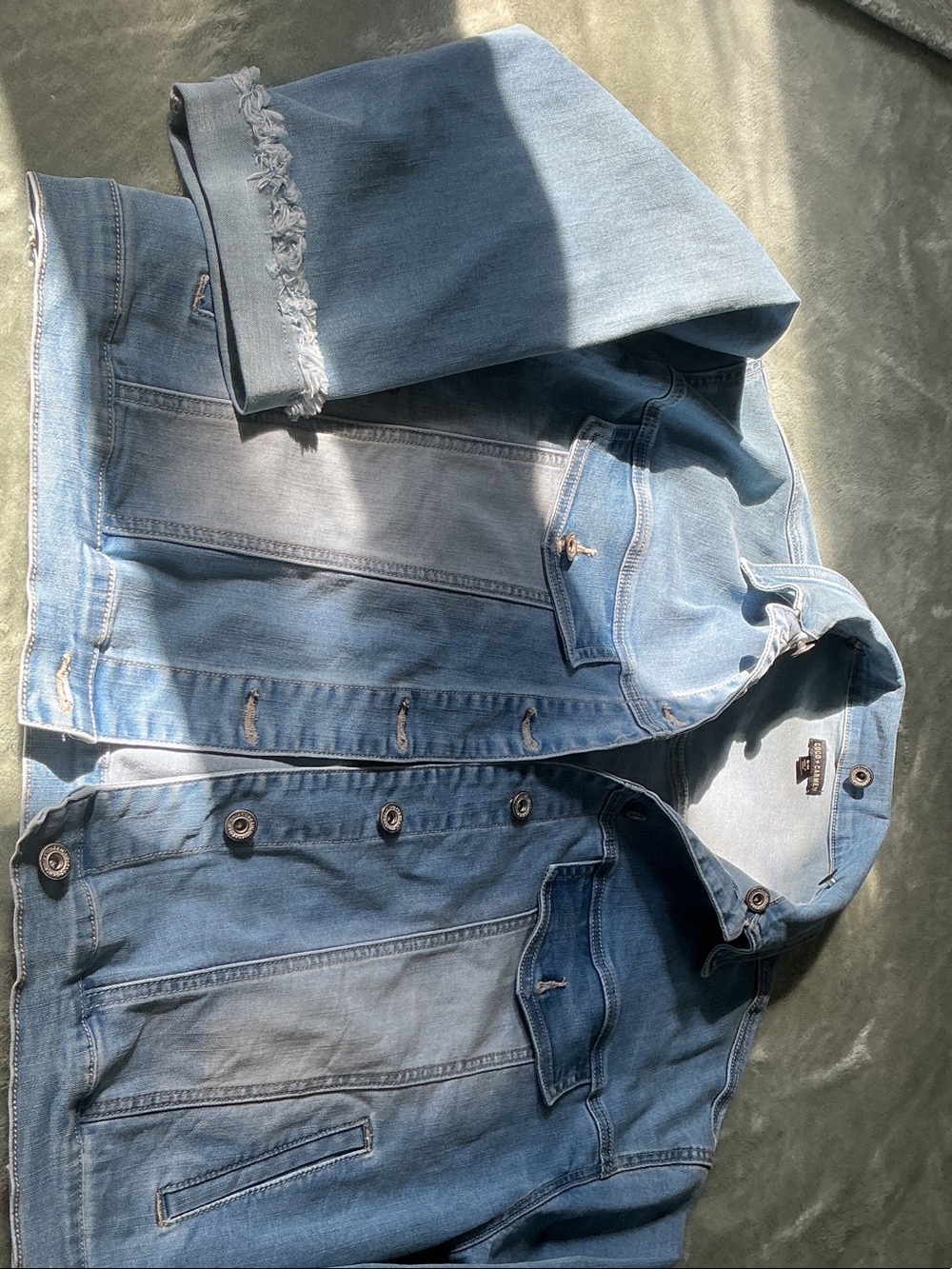 Good American Light Blue Denim Jacket